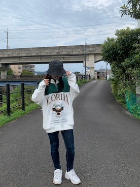 「Jungle Storm（ジャングルストーム）のアイテム」を使った、Juriさん（レディース・154cm）の夏コーディネート