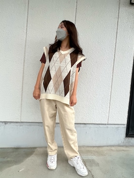 「SUGGESTION（サジェッション）のアイテム」を使った、Juriさん（レディース・154cm）の夏コーディネート