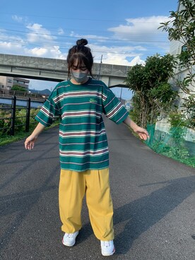 「SUGGESTION（サジェッション）のアイテム」を使った、Juriさん（レディース・154cm）の夏コーディネート