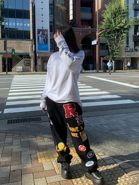 「Jungle Storm（ジャングルストーム）のアイテム（パンツ）」を使った、Juriさん（レディース・154cm）の夏コーディネート