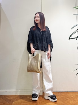 「KATHARINE ROSS（キャサリンロス）のアイテム（パンツ）」を使った、shigek3さん（レディース・148cm）の春コーディネート