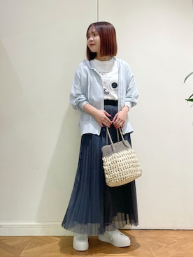「KATHARINE ROSS（キャサリンロス）のアイテム（Tシャツ/カットソー）」を使った、shigek3さん（レディース・148cm）の夏コーディネート