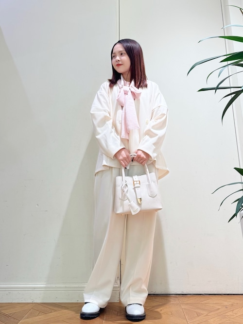ブラウス シャツ 「meeny miny」「UV」ヨガインストラクター監修 美痩せボウタイシャツ レディース meeny miny】【UV】ヨガインストラクター監修 美痩せボウタイ