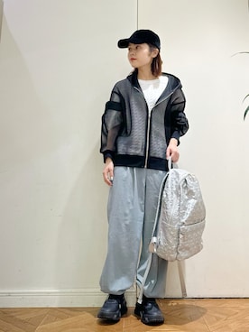 「KATHARINE ROSS（キャサリンロス）のアイテム（スラックス）」を使った、shigek3さん（レディース・148cm）の夏コーディネート