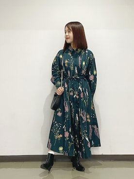 「KATHARINE ROSS（キャサリンロス）のアイテム（ワンピース/ドレス）」を使った、shigek3さん（レディース・148cm）の秋コーディネート