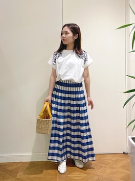 「KATHARINE ROSS（キャサリンロス）のアイテム（Tシャツ/カットソー）」を使った、shigek3さん（レディース・148cm）の春コーディネート