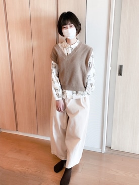 「ベストコーデ」｜「アイテム（レッグウェア）」を使った、もちさん（レディース・160cm）の春コーディネート