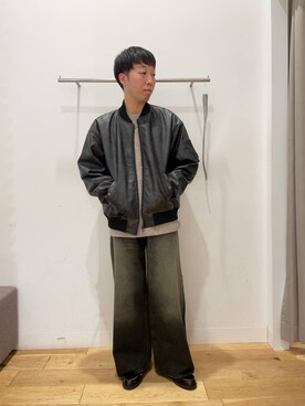 「SMELLY（スメリー）のステンレススリムリング（リング、シルバー系）」を使った、yu-goさん（メンズ・171cm）の秋コーディネート