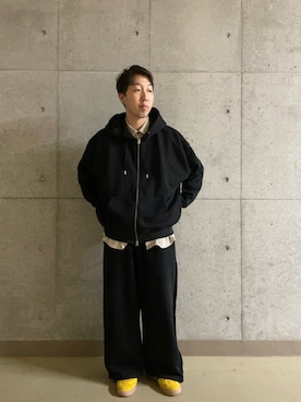 「アイテム（トップス）」を使った、yu-goさん（メンズ・171cm）の秋コーディネート