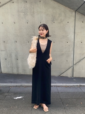 「アイテム（ワンピース/ドレス）」を使った、yuukiさん（レディース・153cm・20代）の秋コーディネート
