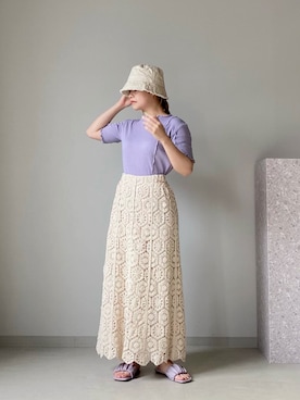 「FURRY（ファーリー）のアイテム」を使った、156palwearさん（レディース・156cm）の春コーディネート