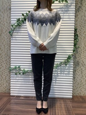 BRICK HOUSE by Tokyo Shirts 北島フジグラン店さん（レディース・158cm）の冬コーディネート