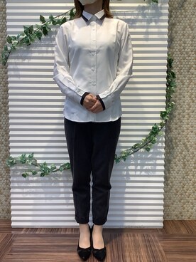 BRICK HOUSE by Tokyo Shirts 北島フジグラン店さん（レディース・158cm）の冬コーディネート