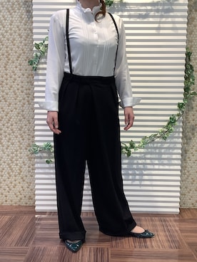 「アイテム（ビジネスシャツ）」を使った、BRICK HOUSE by Tokyo Shirts 北島フジグラン店さん（レディース・160cm）の秋コーディネート