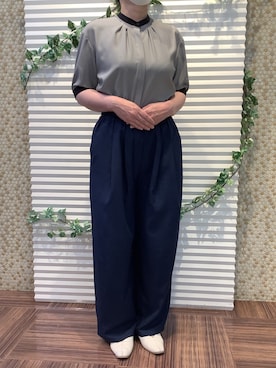 「BRICK HOUSE by TOKYO SHIRT」｜BRICK HOUSE by Tokyo Shirts 北島フジグラン店さん（レディース・160cm）の夏コーディネート