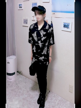 「Ron Herman（ロン ハーマン）のアイテム（バッグ）」を使った、shoonkyさん（レディース・154cm）の夏コーディネート