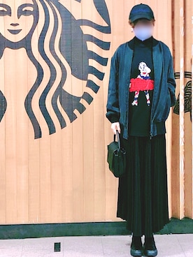 「Yohji Yamamoto（ヨウジヤマモト）のアイテム（スカート）」を使った、shoonkyさん（レディース・154cm）の春コーディネート