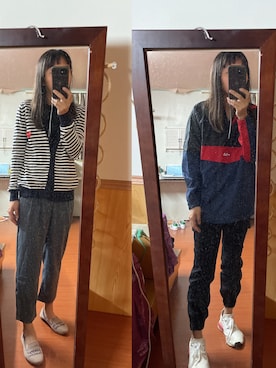 「FILA（フィラ）のアイテム（ジャケット/アウター）」を使った、YEHさん（レディース・168cm）の冬コーディネート