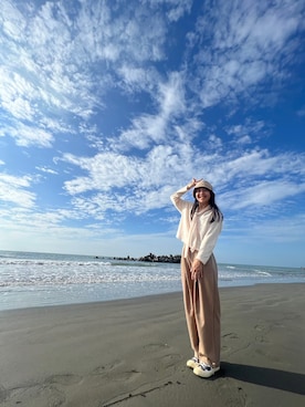 「EXCELSIOR（エクセルシオール）のアイテム」を使った、YEHさん（レディース・168cm）の冬コーディネート