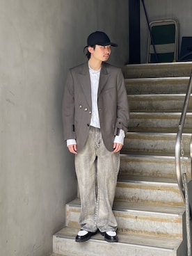 「Toironier（トワロニエ）のアイテム」を使った、山崎慶太朗　GARDEN渋谷さん（メンズ・171cm）の春コーディネート