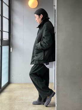 「URU（ウル）のアイテム（ブルゾン）」を使った、山崎慶太朗　GARDEN渋谷さん（メンズ・171cm）の秋コーディネート