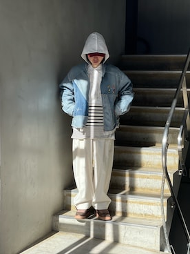 「ancellm」｜山崎慶太朗　GARDEN渋谷さん（メンズ・171cm）の冬コーディネート
