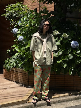 「POLYPLOID（ポリプロイド）のアイテム」を使った、山崎慶太朗　GARDEN渋谷さん（メンズ・171cm）の夏コーディネート
