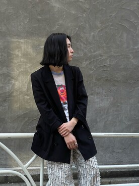 「ROBES&CONFECTIONS（ローブスコンフェクションズ）のアイテム（ジャケット/アウター）」を使った、山崎慶太朗　GARDEN渋谷さん（メンズ・171cm）の冬コーディネート