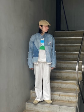 「ancellm」｜山崎慶太朗　GARDEN渋谷さん（メンズ・171cm）の冬コーディネート