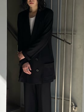 「ROBES&CONFECTIONS（ローブスコンフェクションズ）のアイテム（ジャケット/アウター）」を使った、山崎慶太朗　GARDEN渋谷さん（メンズ・171cm）の春コーディネート