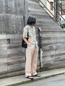 「LASTFRAME（ラストフレーム）のアイテム」を使った、山崎慶太朗　GARDEN渋谷さん（メンズ・171cm）の夏コーディネート