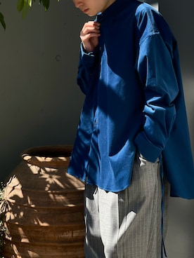 「URU（ウル）のアイテム（スラックス）」を使った、山崎慶太朗　GARDEN渋谷さん（メンズ・171cm）の秋コーディネート