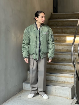 「Toironier（トワロニエ）のアイテム」を使った、山崎慶太朗　GARDEN渋谷さん（メンズ・171cm）の冬コーディネート