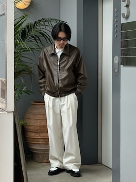 「Toironier（トワロニエ）のアイテム」を使った、山崎慶太朗　GARDEN渋谷さん（メンズ・171cm）の春コーディネート