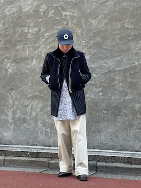 「mil（ミル）のアイテム」を使った、山崎慶太朗　GARDEN渋谷さん（メンズ・171cm）の秋コーディネート