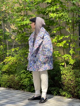 「ROBES&CONFECTIONS（ローブスコンフェクションズ）のアイテム（ジャケット/アウター）」を使った、山崎慶太朗　GARDEN渋谷さん（メンズ・171cm）の秋コーディネート