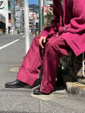 「SYU.HOMME/FEMM（シュウ）のアイテム」を使った、山崎慶太朗　GARDEN渋谷さん（メンズ・171cm）の秋コーディネート