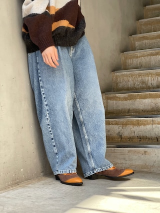 TAUPE(トープ)の「TAUPE/トープ/Mohair Intarsia Crewneck TAUPE(トープ)の「TAUPE/トープ/Mohair Intarsia Crewneck