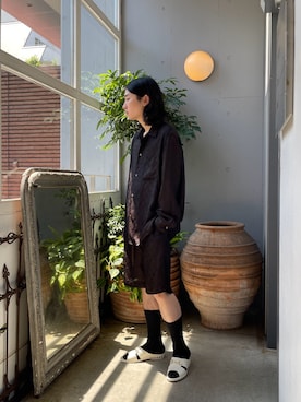 「アイテム（レッグウェア、シルバー系）」を使った、山崎慶太朗　GARDEN渋谷さん（メンズ・171cm）の夏コーディネート