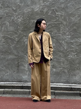 山崎慶太朗　GARDEN渋谷さん（メンズ・171cm）の冬コーディネート