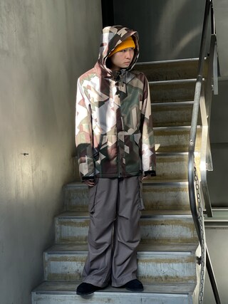 POP TRADING COMPANY ブラックマウンテンパーカー POP TRADING COMPANY マウンテンパーカー M 黒