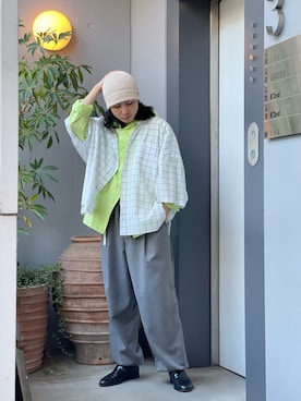 「WhoWhat（フーワット）のアイテム（トップス）」を使った、山崎慶太朗　GARDEN渋谷さん（メンズ・171cm）の秋コーディネート