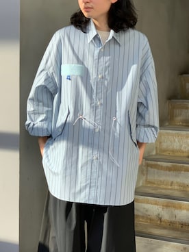 「FUMITO GANRYU（フミトガンリュウ）のアイテム（トップス）」を使った、山崎慶太朗　GARDEN渋谷さん（メンズ・171cm）の夏コーディネート