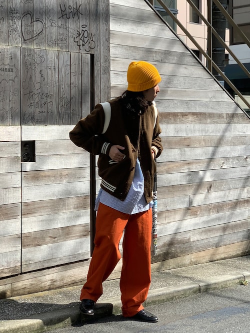 POP TRADING COMPANY スタジャン コーデュロイ L POP TRADING COMPANY】varsity jacket | ジャーナルスタンダード