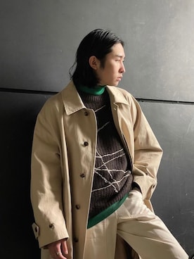 「LEH（レー）のアイテム」を使った、山崎慶太朗　GARDEN渋谷さん（メンズ・171cm）の冬コーディネート