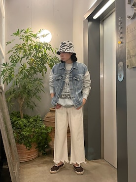 「CLAMP（クランプ）のアイテム」を使った、山崎慶太朗　GARDEN渋谷さん（メンズ・171cm）の春コーディネート