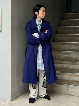 「ROBES&CONFECTIONS（ローブスコンフェクションズ）のアイテム（ジャケット/アウター）」を使った、山崎慶太朗　GARDEN渋谷さん（メンズ・171cm）の秋コーディネート