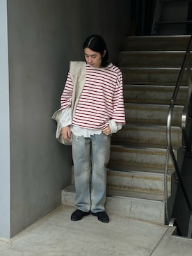 「アイテム（レッグウェア、シルバー系）」を使った、山崎慶太朗　GARDEN渋谷さん（メンズ・171cm）の春コーディネート