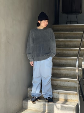 「ancellm」｜「アイテム（スウェット）」を使った、山崎慶太朗　GARDEN渋谷さん（メンズ・171cm）の春コーディネート