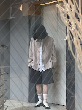 「WhoWhat（フーワット）のアイテム（トップス）」を使った、山崎慶太朗　GARDEN渋谷さん（メンズ・171cm）の春コーディネート